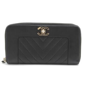 Boy Chanel Wallet Black Zip Lambskin #181472C39B